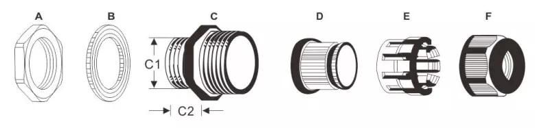 New UL Ce Professional Factory Price 2 New UL Ce Cable Gland M63X1.5