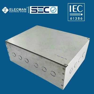 IEC 61386 Steel Electrical Junction Box Junction Box Chuqui Box Pregalvanized Caja Metalica 400 X 300 X 150