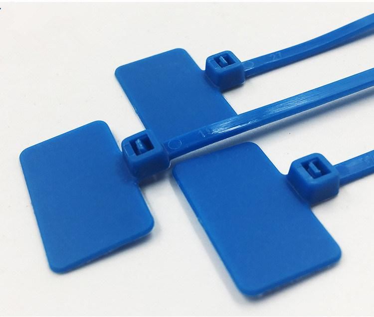 Wraps Nylon Write on Label Tag Security Plastic Seal Cable Tie with Label Strap Marker Nylon PA66