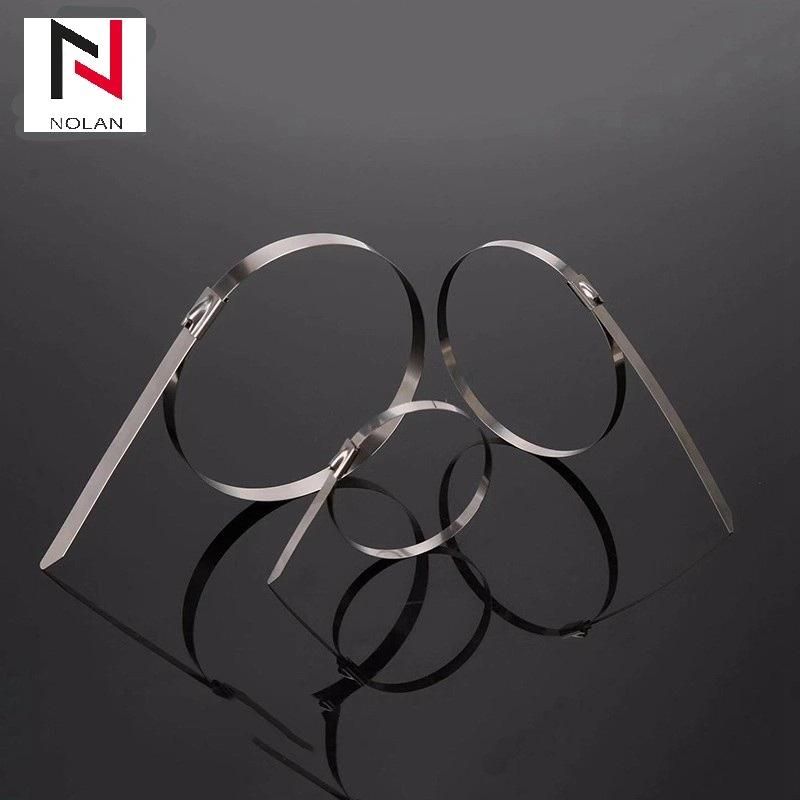 201 Material Self Locking Adjustable Stainless Steel Cable Zip Tie