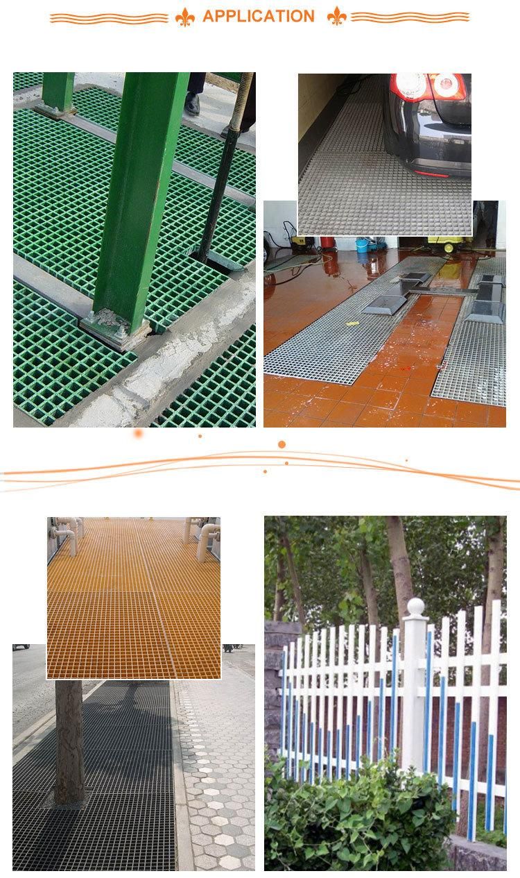 Corrosion Resistant Phenolic Resin Anti Slip FRP Walkway Cover Grating