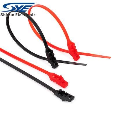 Releasable Adjustable Zip Tie Strap Reusable Wire Wraps Nylon Cable Ties