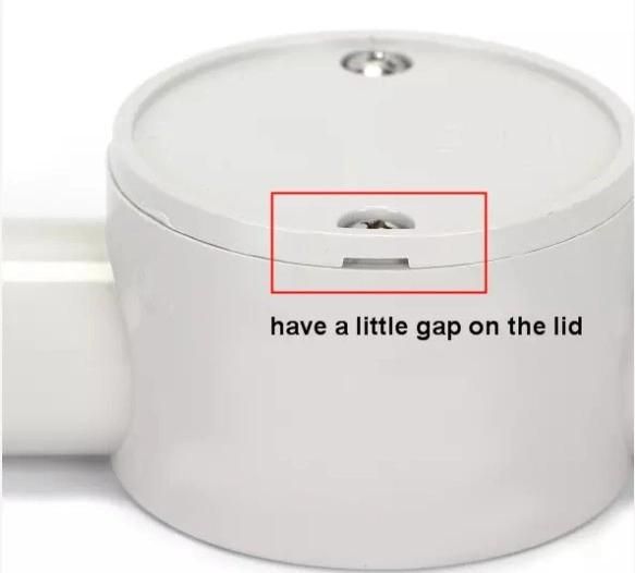 Plastic Electrical Conduit Pipe Fittings 2 Way Shallow Junction Box