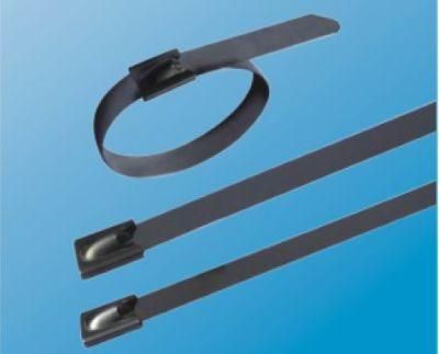 Full PVC Coated Stainless Steel Cable Tie Self Locking