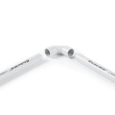 Factory Supply PVC Electrical Conduit Pipe Fittings Solid Elbow