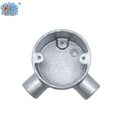 20mm 2 Way (Angle) Hot Dipped Galvanised Malleable Iron Conduit Box