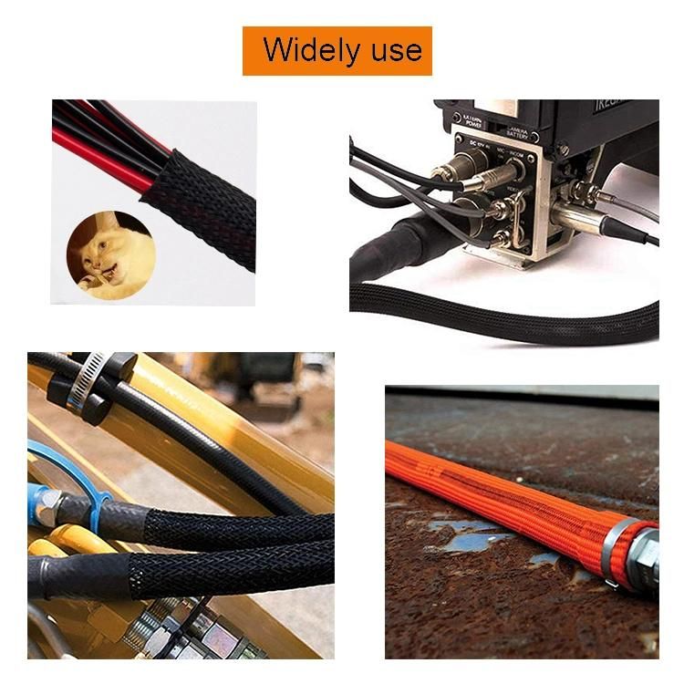 Nylon 66 Electrical Flexible Cable Braided Expandable Sleeving for Vedio/PC/Automotive