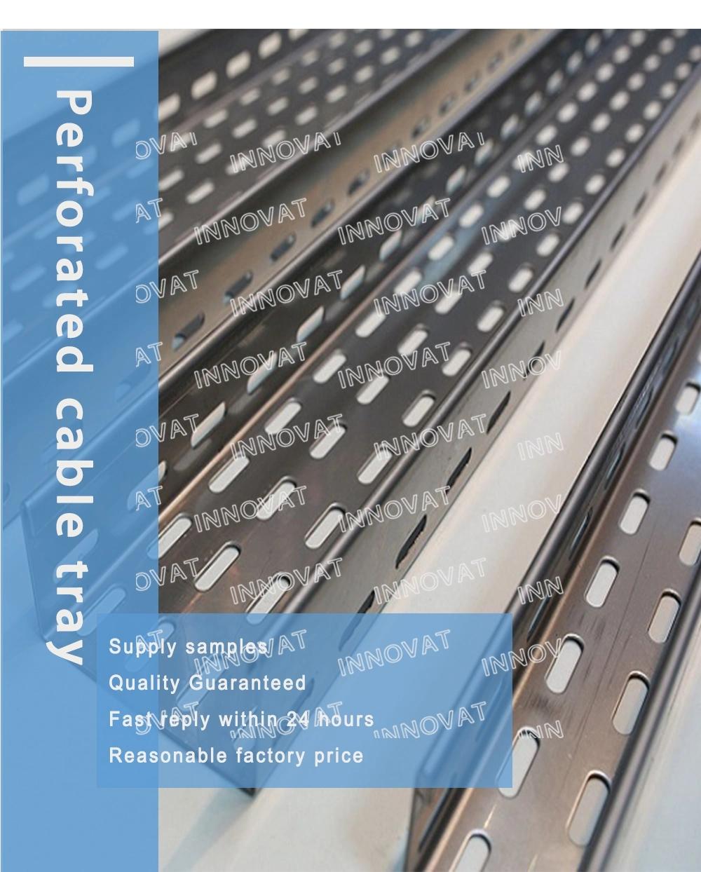Manufacture of High Quality Stainless Steel Straight Hole Perforated Cable Bridges Cable Tray Price List