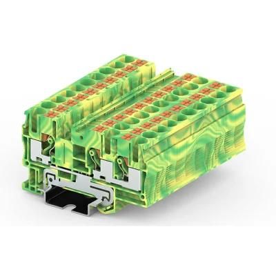 PT6-3-PE Push in Spring Quick Wiring DIN Rail Manufacturer Factory