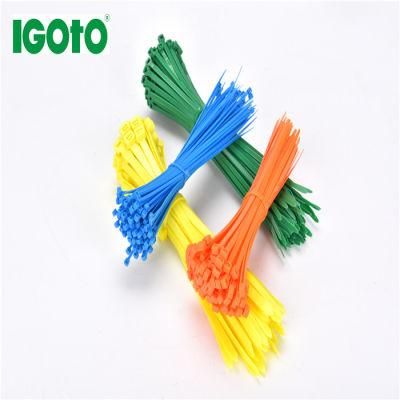 4.8X350mm Nylon 66 UV Resistant Black Plastic Cable Tie