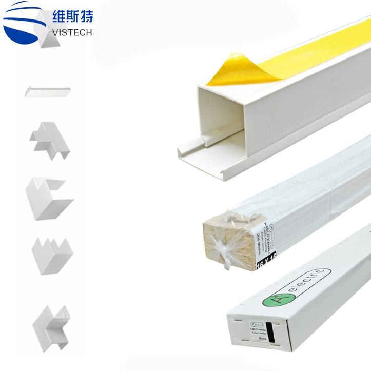 Plastic Electrical Building Material PVC Wiring Duct/ PVC Electrical Cable Management PVC Trunking