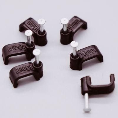Fashion SGS ISO Approved R Type Clips ABC Connector Plastic Nail Cable Clip