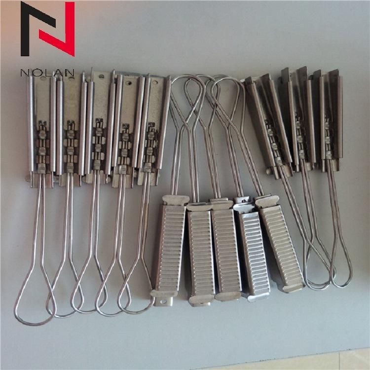 Best Price Yk-Ok-01 Galvanized Drop Cable Suspension Clamp Outdoor Fiber Optic Cable Suspension Clamp FTTH Cable Clamp Stainless Steel Cable Clamp