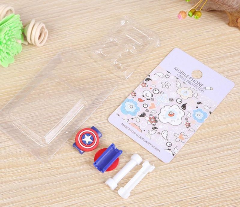 Phone Charging Cable Cartoon Protector Case Data Line Protection Cover