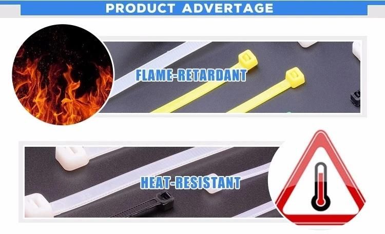 China Flame-Retardant UV Resistant Cable Tie Nylon 66 7.2*550mm