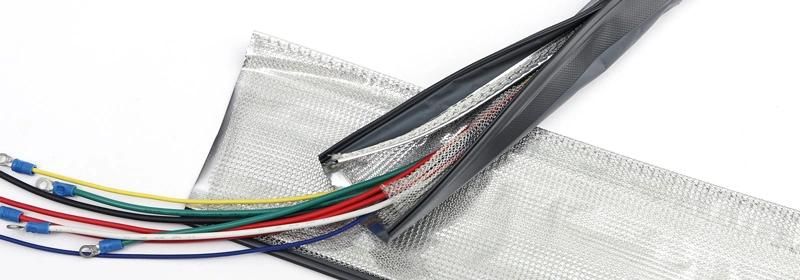 EMI Shielding Cable Sleeving for Semiconductor Equipment, Power Construction, Various Electric