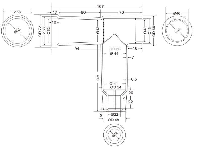 15kv T Cable Connector/Tee Body Connector/Separable Connector