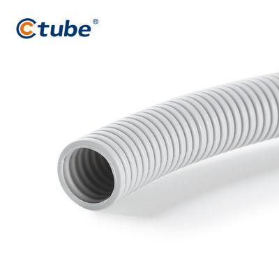 Sunlight Resistant 32mm Orange Heavy Duty Electrical Corrugated PVC Flexible Conduit Pipe