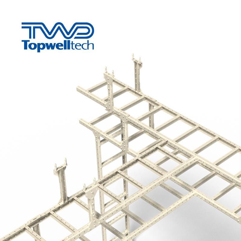 Factory Customization Electrical Hot DIP Cable Tray Ladder Type Solid Type