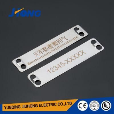 Stainless Steel Cable Clip Marker Plate