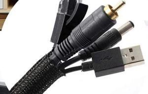 Self Closing and Overlapping Edge Pet PA Filament Woven Ribbon Hose Mechanical Protector