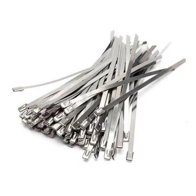 Self-Locking Tie Flame Retardant Meishuo 100PCS/Bag Stainless Steel Cable Ties