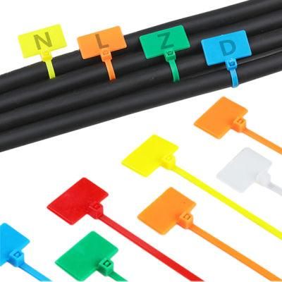 Nylon Cable Marker Self-Locking Colourful Wire Strap Label Ties