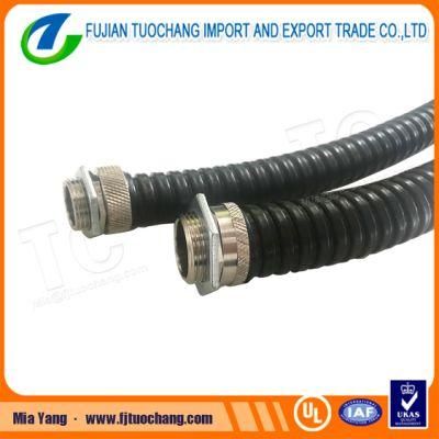 Corrugated Flexible Conduit with Grey / Black PVC Coated