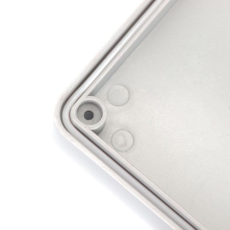 Gray Plastic Rectangular Exterior Waterproof Electrical Box