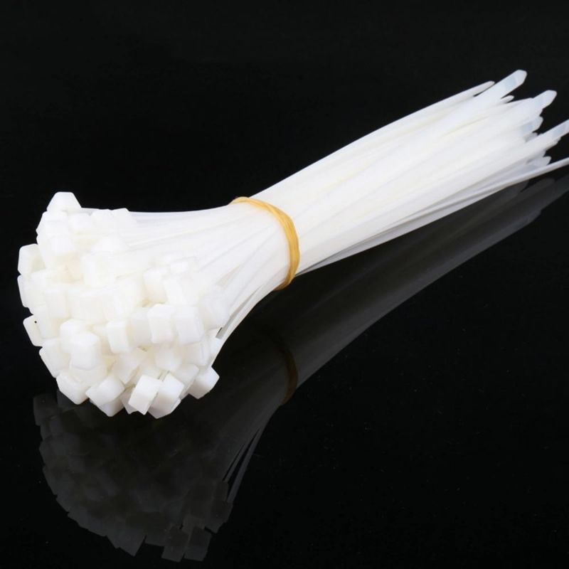 Best Factory Price Nylon66 Cable Tie Black 8" Inch Electrical Nylon Strap Cable Ties Self-Locking Zip Ties White in Stock