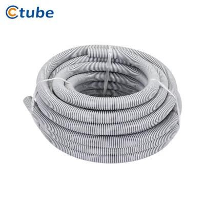 Good Quality Underground Acid Resistant PVC Grey Electrical Flexible Corrugated Conduit Pipe