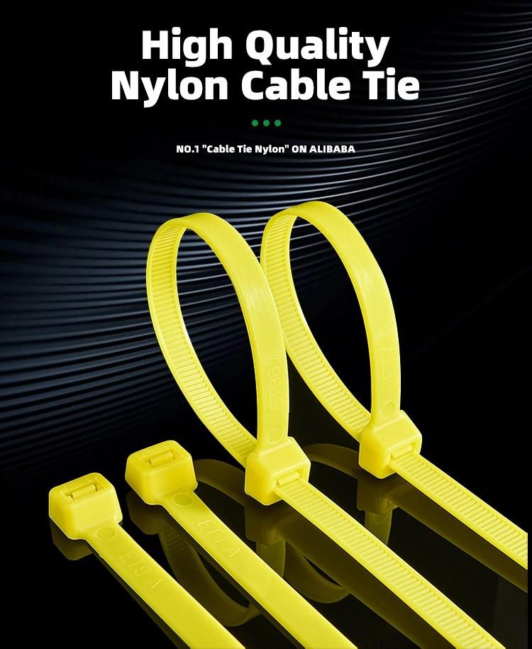 UV Resistant Cable Tie Nylon 66 Zip Ties Coloured 100PCS/Pkt