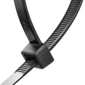 Cable Ties, 100 Pack of Black Nylon Zip Ties, 2.5 mm X 150 mm, 6 Inches Premium Self-Locking Cable Ties, Small Nylon Zip Ties.
