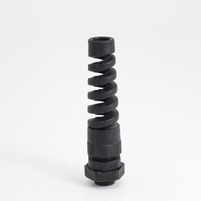 Black Nylon Anti-Bending Strain Relief Cable Gland