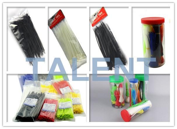 60/80/100/120/150/200mm White Black Cable Wire Zip Ties