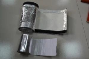 Hook &amp; Loop Closure Aluminized Fiberglass Reflective Sleeve