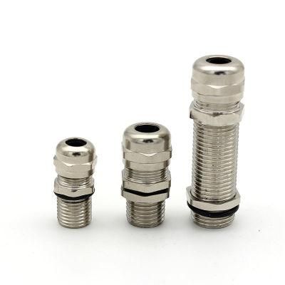 Cable Joints M28*1.5 Brass Cable Gland Longer Thread Type Waterproof Metal Cable Gland