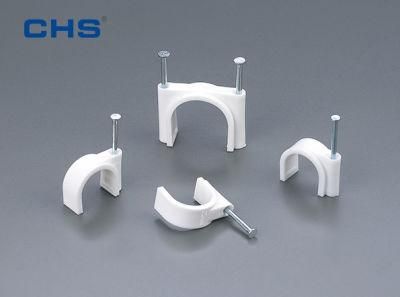 8mm White Color Round Type PE Circle Cable Clip