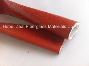 Red Silicone Rubber Coated Fiberglass Sleeve for Mechanical Protection