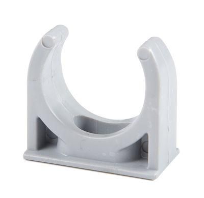 High Quality PVC Grey White Black Conduit Fittings Pipe Holder Clamp