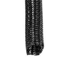 Self Closing, Overlapping Edge Pet Monofilament / Multifilament Fibre Knitted Hose Protector for Automotive