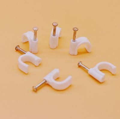Factory Price SGS Wholesale Organizer Plastic R Type Clips Hanger Telecom Equipment Wall Clip with CE