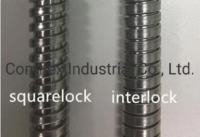 Square-Lock SUS and PVC Jacket Flexible Metal Conduit