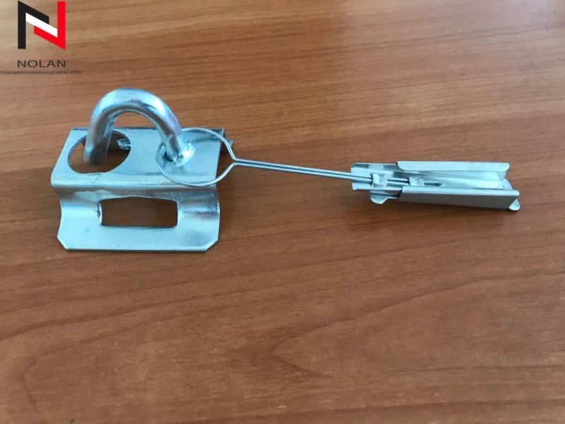 Yk-Ok-01 Stainless Steel and Galvanized Clamp Outdoor Fiber Optic Cable Suspension Clamp FTTH Cable Clamp