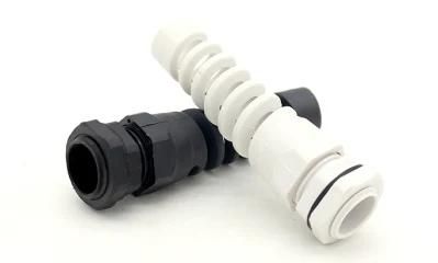Grey Pg11 Black Plastic Flexible Cable Gland Anti-Bending Nylon Cable Glanda