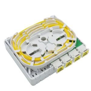 Manufacturing FTTH Outdoor Fiber Optic 4 Core Sc/APC Dust Shutter Adapter Splitter Terminal Box with Pigtail, Adapter and Connector