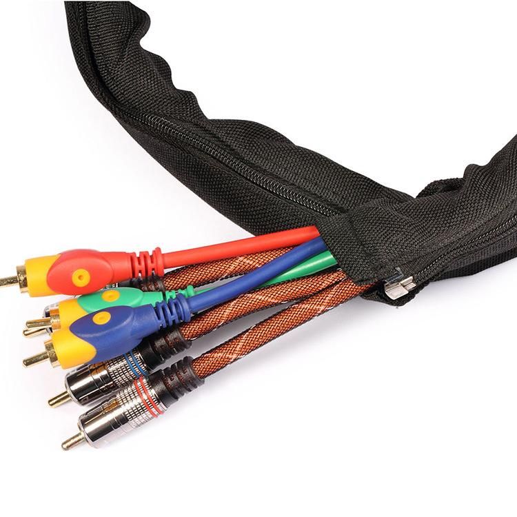 Eco Friendly Zipper Polyester Multifilament Zipper Cable Sleeve Braided Winding Wrap