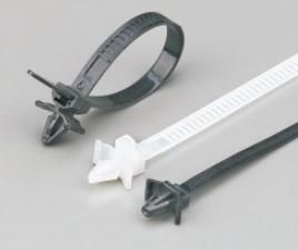 Cable Ties Plastic Black/White Tie with 94V-2 in Line/Mountable Head/Ties/ Knot Releasable Cable Ties