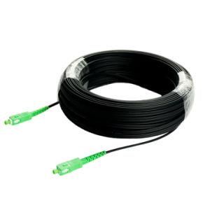 FTTH Drop Cable Patchcord, with Messenger /Without Messenger, Singlemode G652D, G657A1, G657A2, Sc/APC Connector or Customized