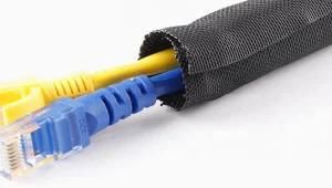 Self-Closing, Open Tubular Shape Pet PA Fibre Knitted Sleeve Protector Applied for Automotive TF16949